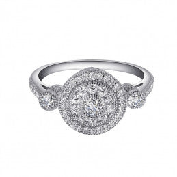 Graceful Halo Ring - Lafonn R0041CLP