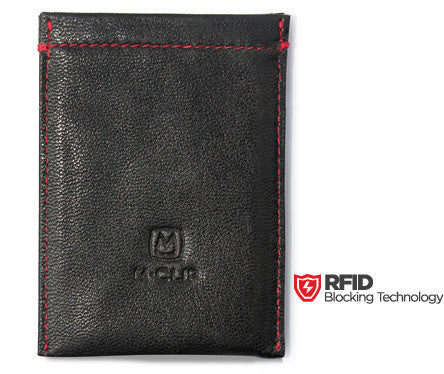 Black Leather RFID Case