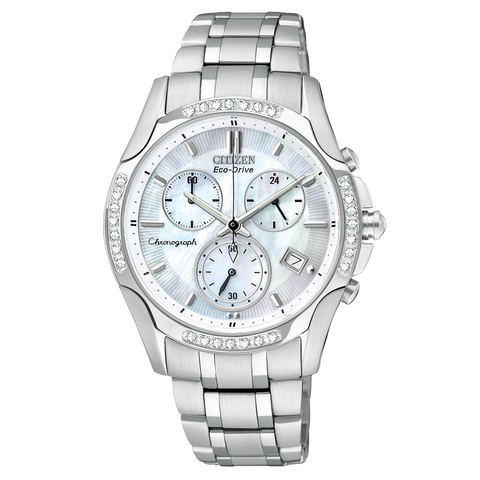 FB1250-52D Citizen Women's Eco-Drive Brycen Diamond Chronograph Watch