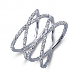 Double "X" Ring - Lafonn R0172CLP