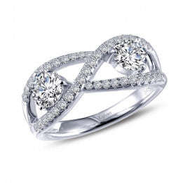 2-Stone Infiniti Ring - Lafonn R0203CLP