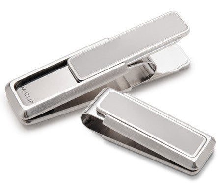 Stainless Brushed With Polished Border Money Clip