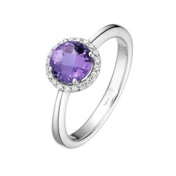 February Birthstone Amethyst Ring - Lafonn BR001AMP07