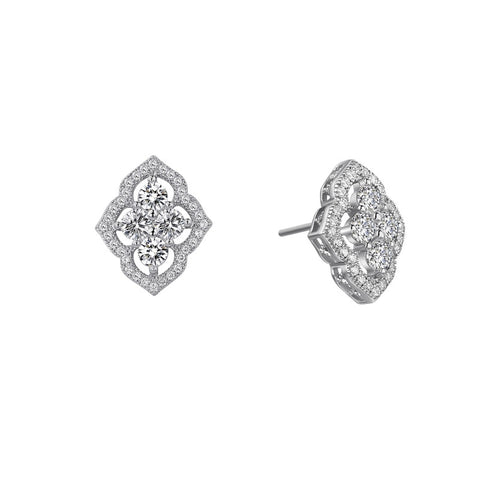 Grand Cluster Stud Earrings - Lafonn E0039CLP00