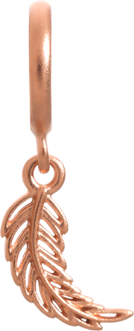 Feather - Endless Jewelry Rose Gold Plated Sterling Silver Charm 63251