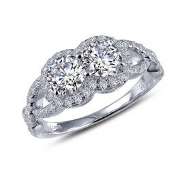 2-Stone Ring - Lafonn R0216CLP