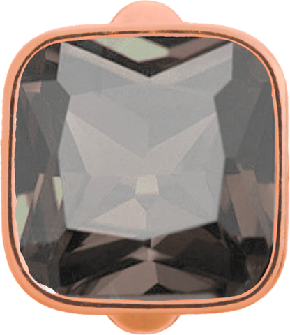 Big Smokey Cube - Endless Jewelry Rose Gold Plated Sterling Silver Charm 61302-5