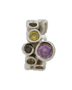 Multi Gemstones Amethyst - Endless Jewelry Sterling Silver Charm 41203-1