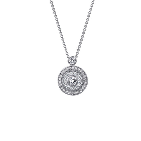 Round Halo Pendant - Lafonn P0031CLP18