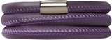 Purple Leather Bracelet - Endless Jewelry 12106